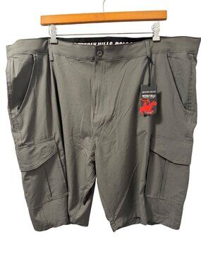 Beverly Hills Polo Club Mens Modern Stretch Utility Gray Shorts Sz 48. NWT